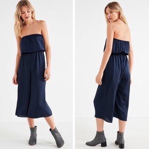 Urban Outfitters UO Navy Blue Culotte Jumpsuit - S